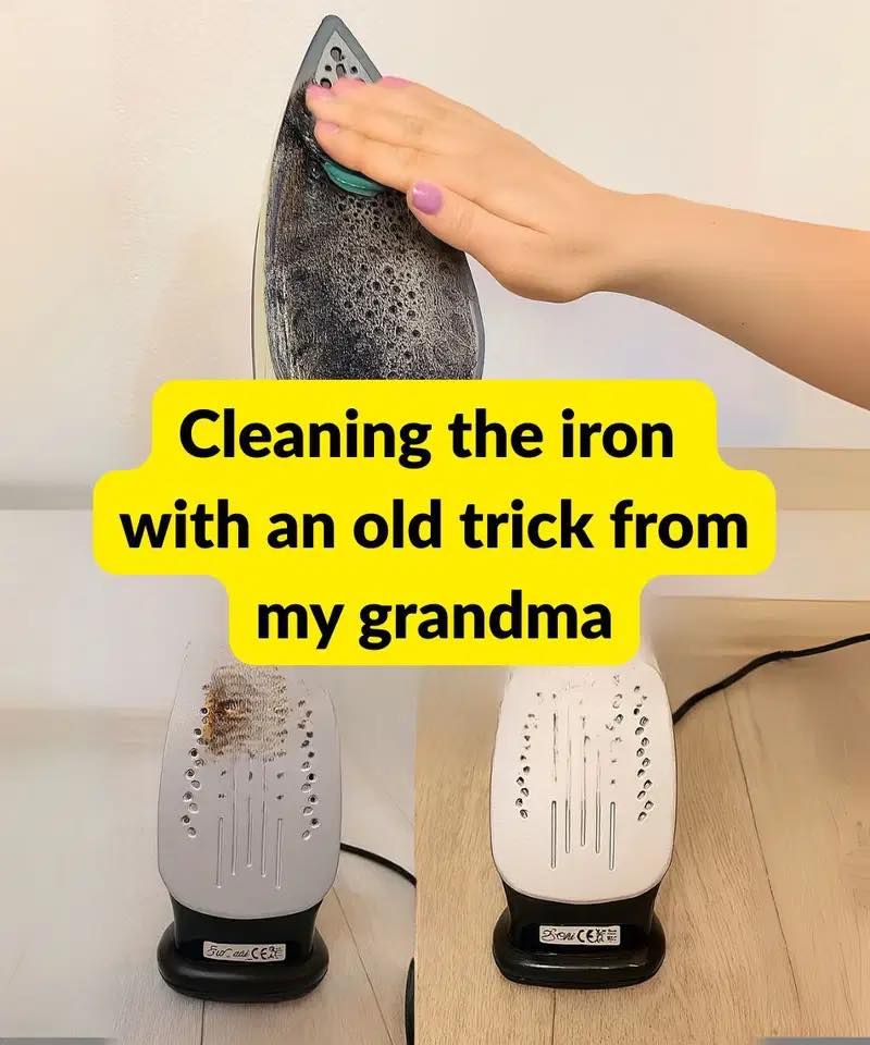 How to clean the iron with grandma’s trick